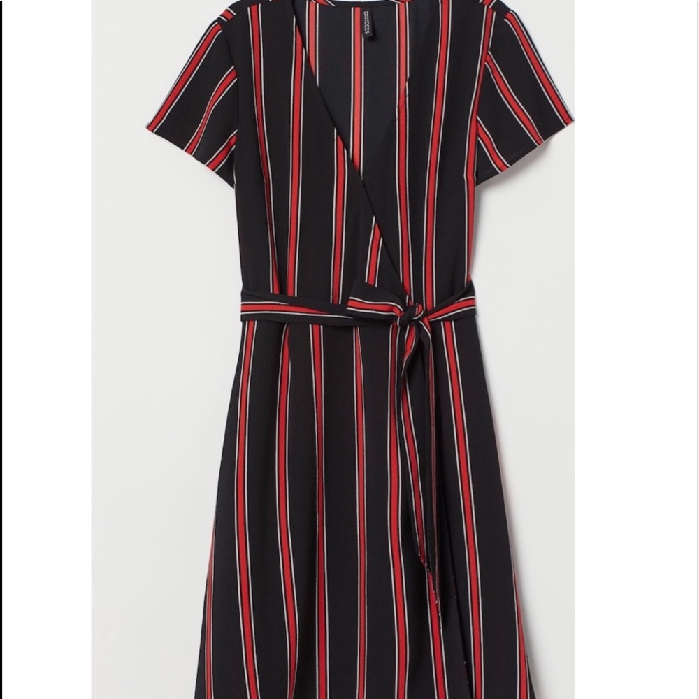 Crêped Wrap front dress